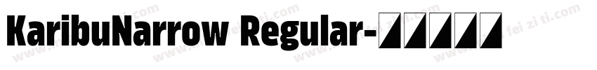 KaribuNarrow Regular字体转换